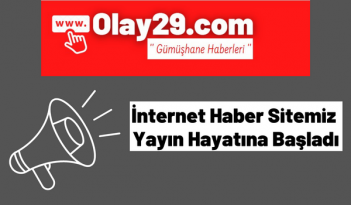 Olay29.com İnternet Haber Sitemiz Yayın Hayatına Başladı