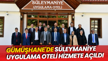 Gümüşhane’de Süleymaniye Uygulama Oteli Hizmete Açıldı