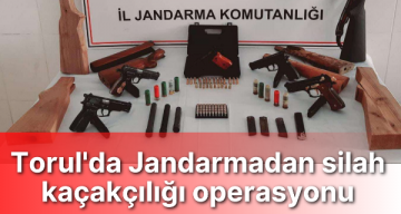 Torul’da Jandarmadan silah kaçakçılığı operasyonu