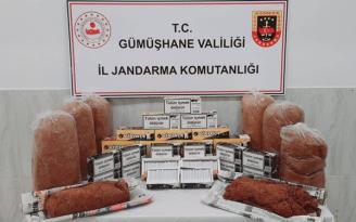 Kürtün’de Kaçak Sigara Operasyonu: kaçak tütün ve makaron ele geçirildi