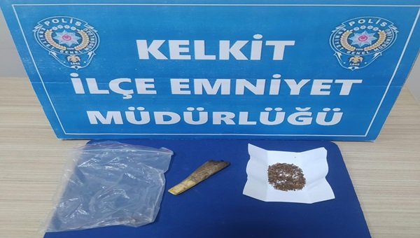 Kelkit’te Uyuşturucu Operasyonu: Bir şüpheli hakkında işlem başlatıldı