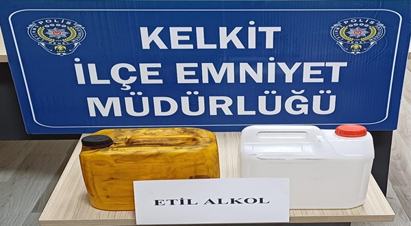 Kelkit’te Kaçak Etil Alkol Operasyonu: 10 Litre Ele Geçirildi