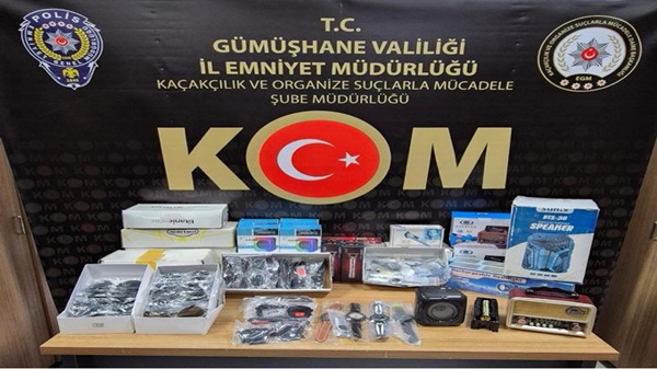 Gümüşhane’de Kaçakçılık Operasyonu: 193 Kaçak Ürün Ele Geçirildi