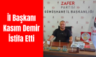 Zafer Partisi Gümüşhane İl Başkanı Kasım Demir İstifa Etti!