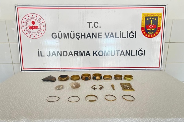 Gümüşhane’de jandarmadan tarihi eser operasyonu